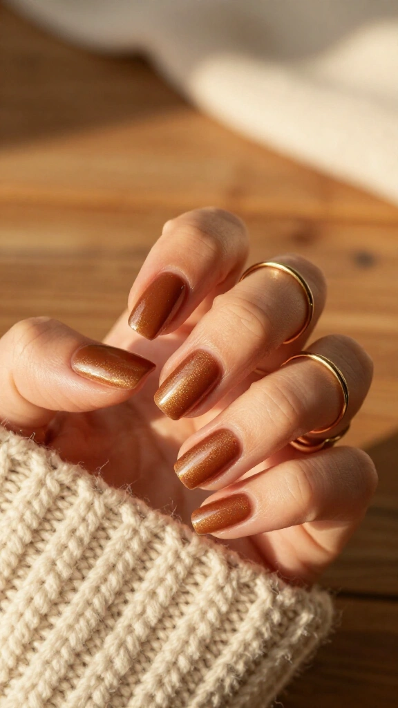 Hazelnut velvet shimmer