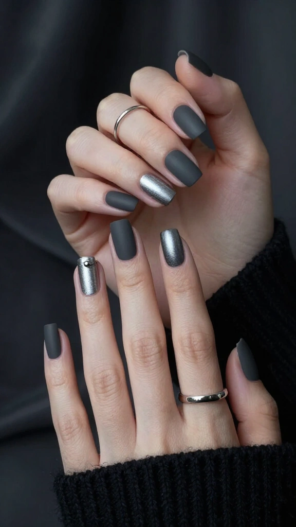 Short pierced charcoal squares