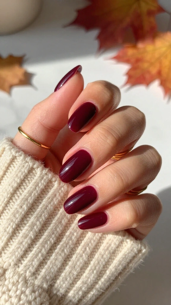 Deep velvet burgundy