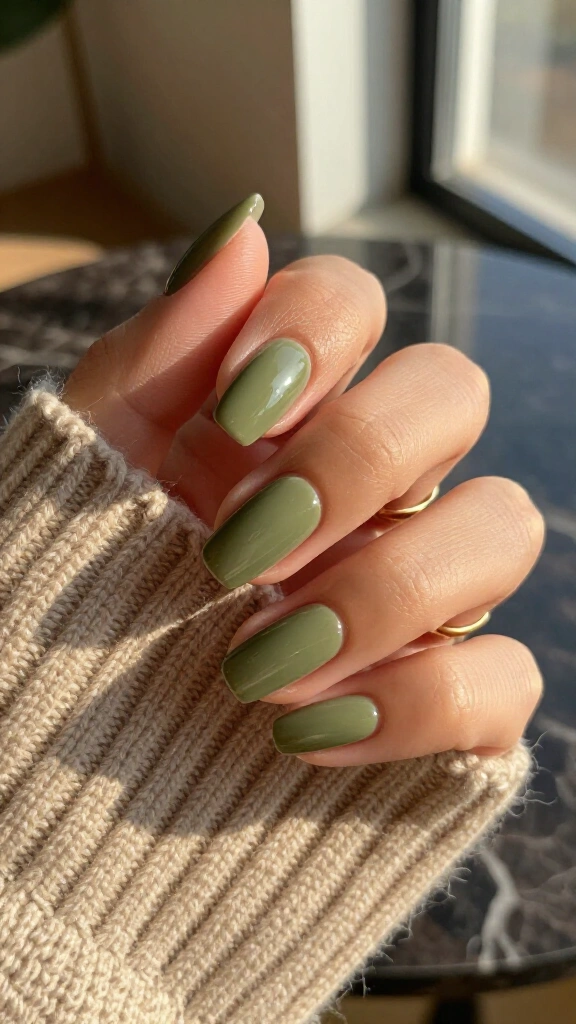 Olive matcha green