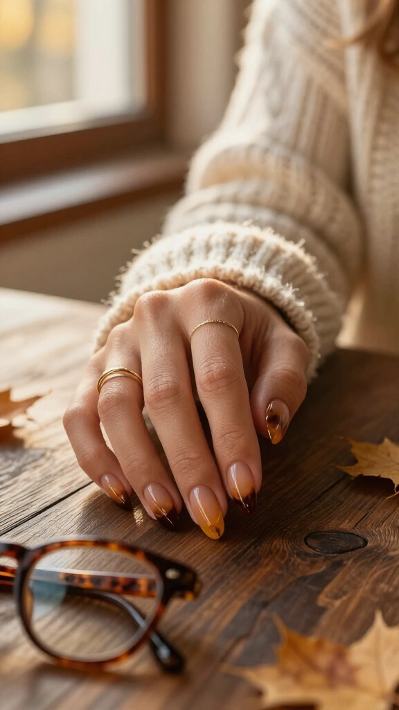 Tortoiseshell statement tips