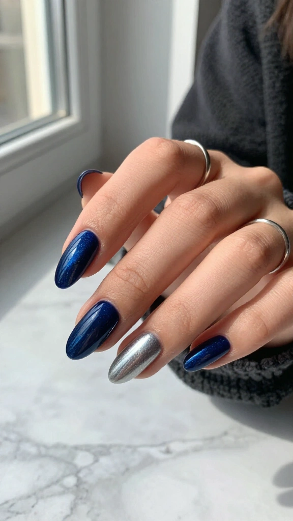 Midnight navy chrome
