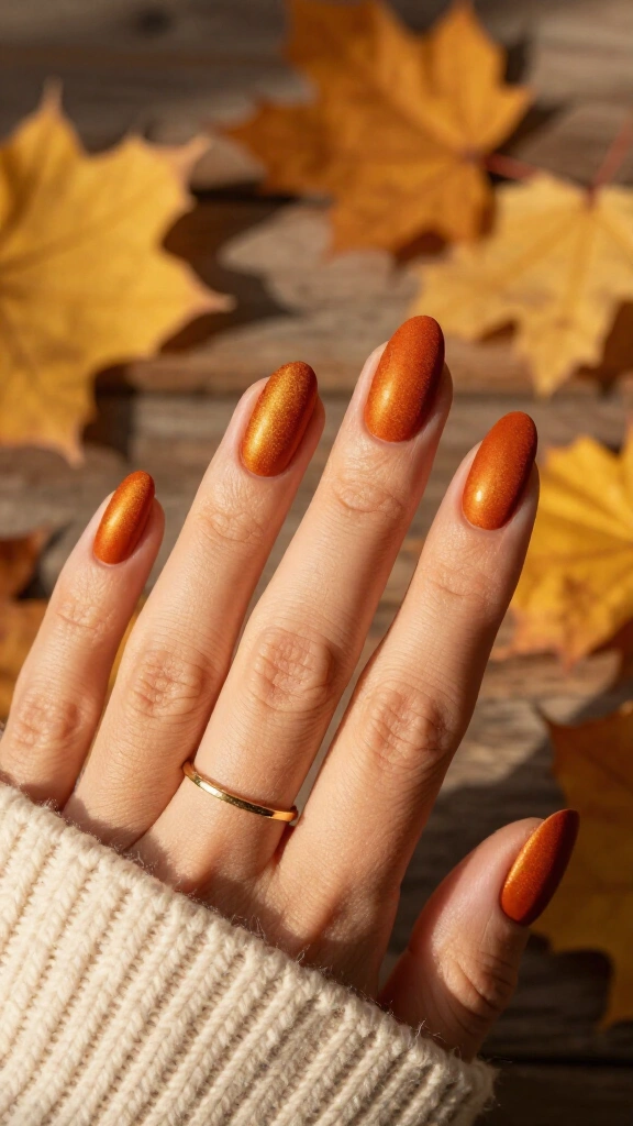 Burnt orange suede