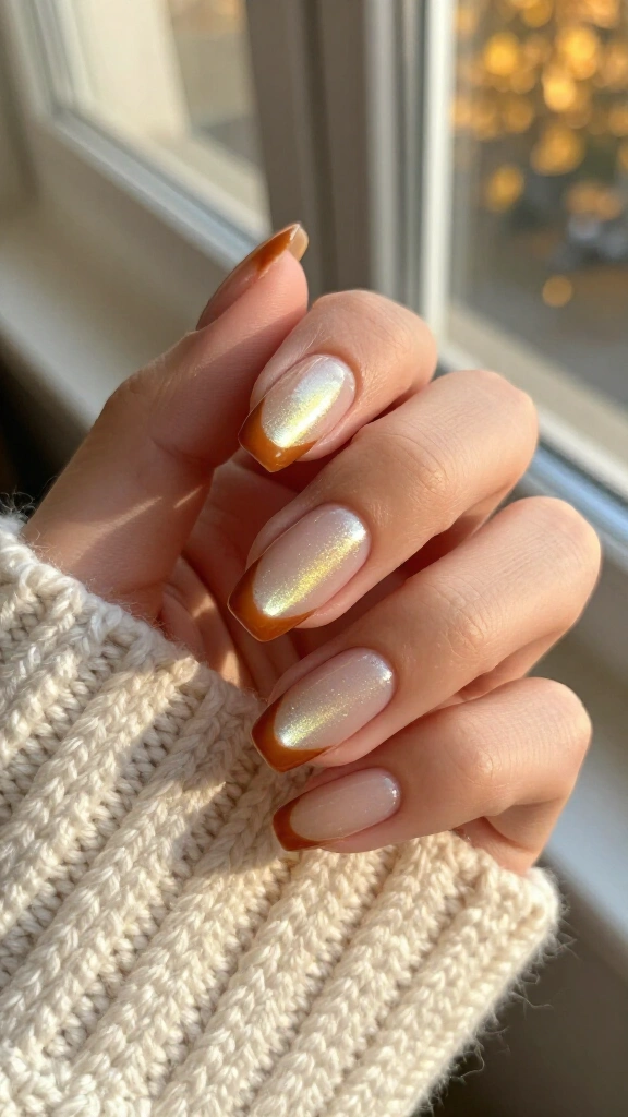 Caramel glazed donut edge