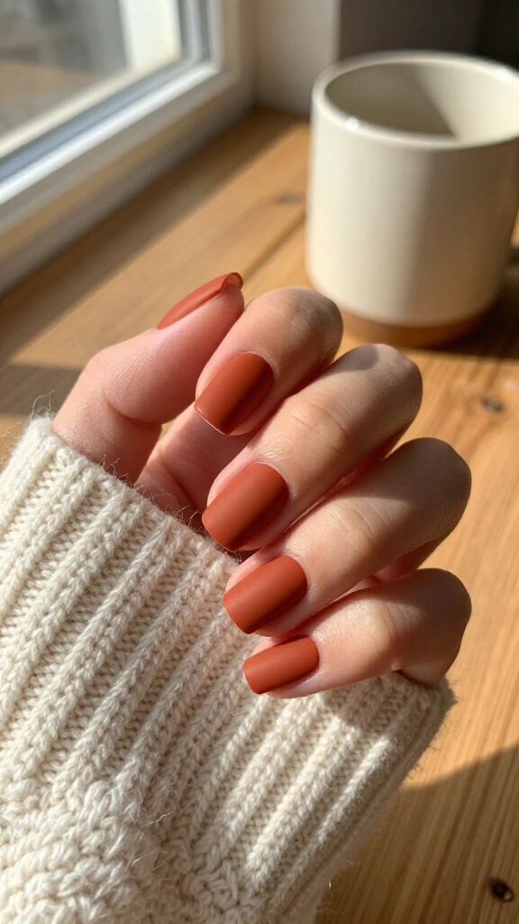 Terracotta matte finish