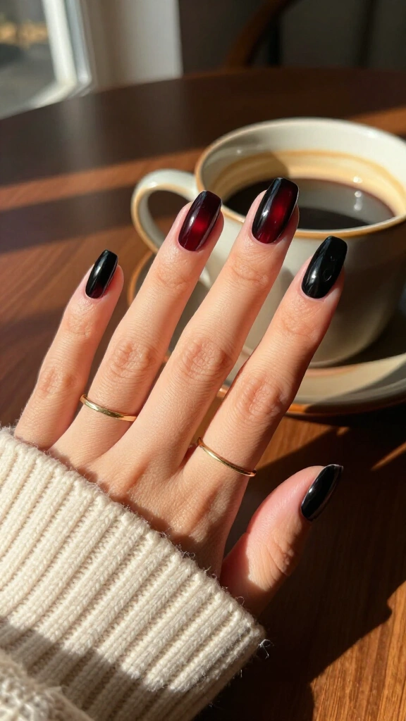 Glossy black cherry