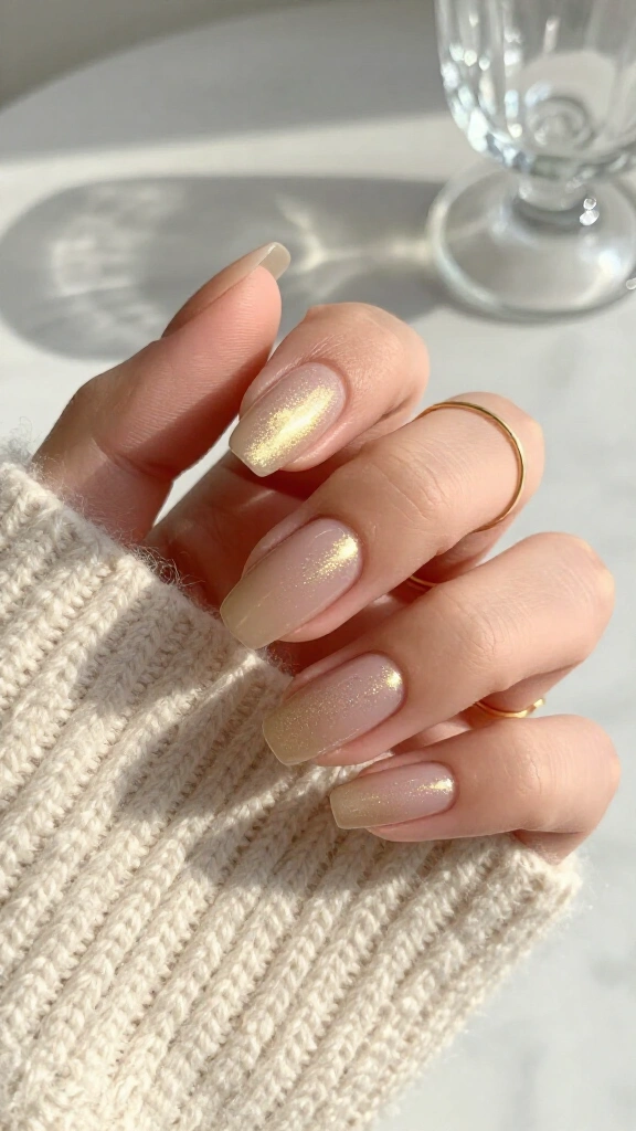 Chilled champagne shimmer