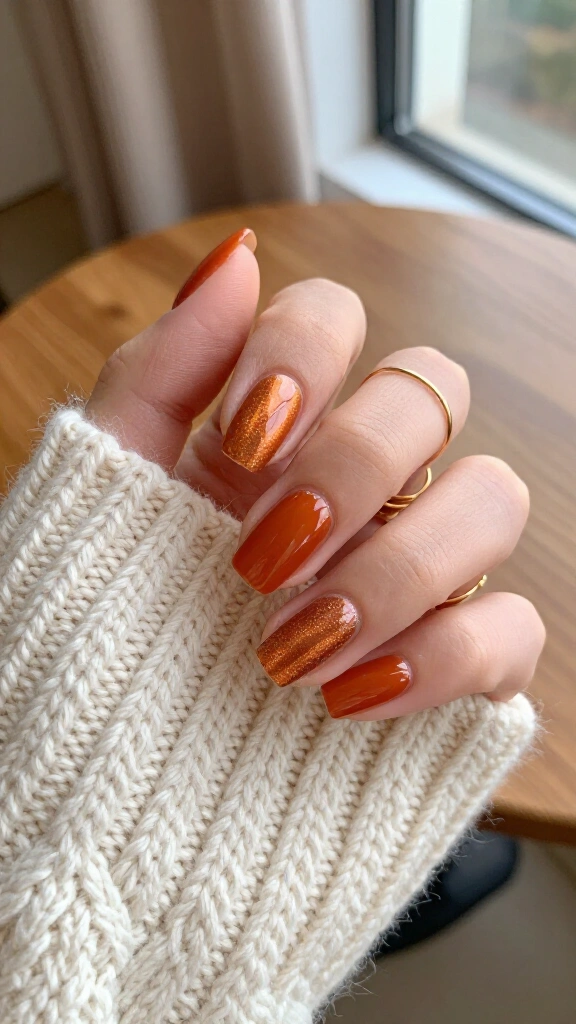 Glazed pumpkin spice polish