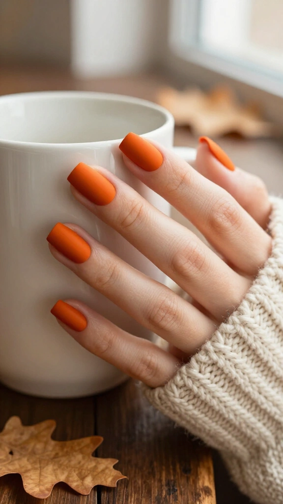 Burnt orange matte finish