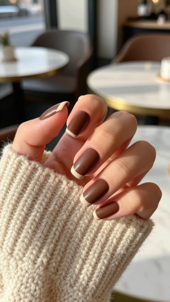 Matte Chocolate & Glossy Tips