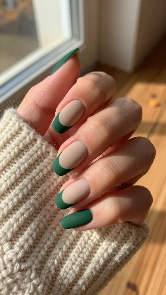 Matte forest green French