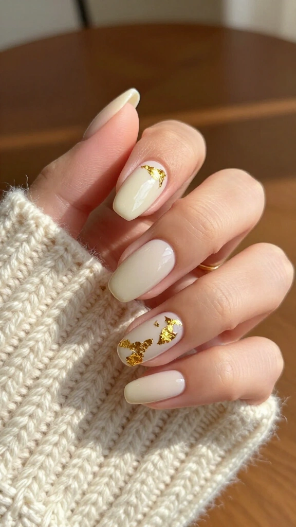 Milky Oat Milk with Fine Gold Foil