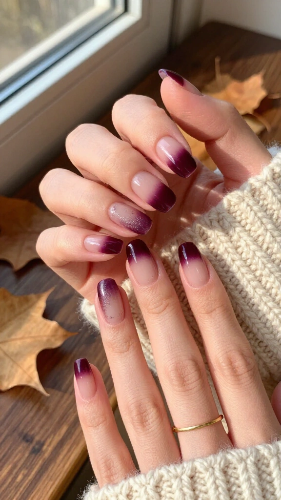 Deep plum velvet French