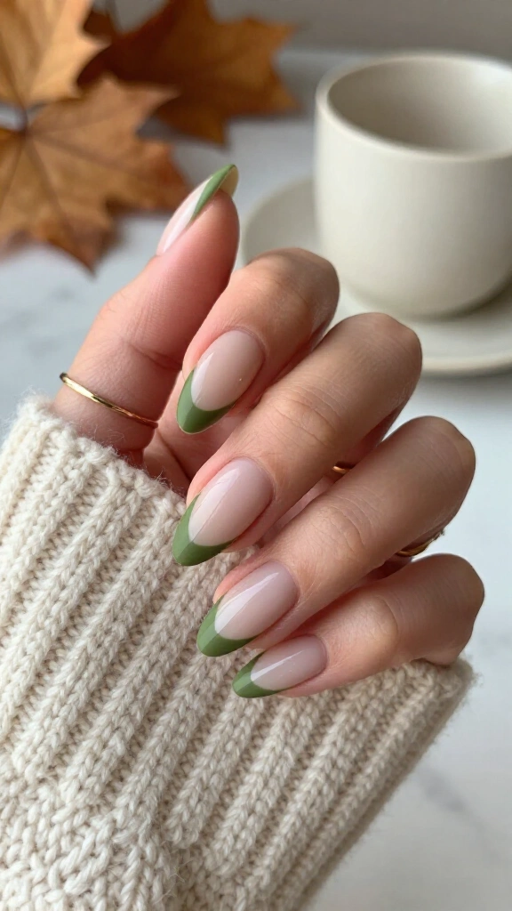 Olive Green Negative Space