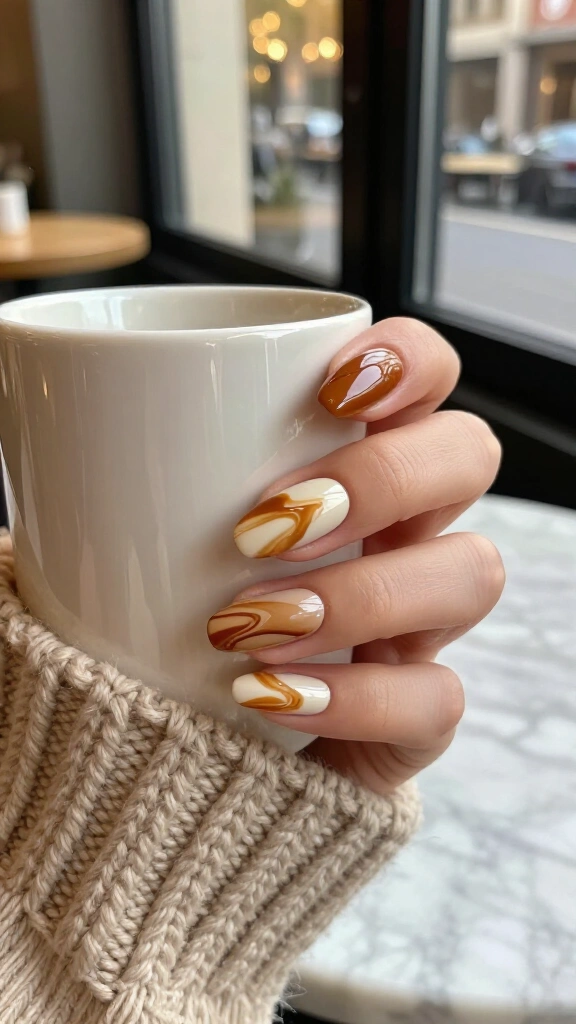 Caramel Swirl Latte Art