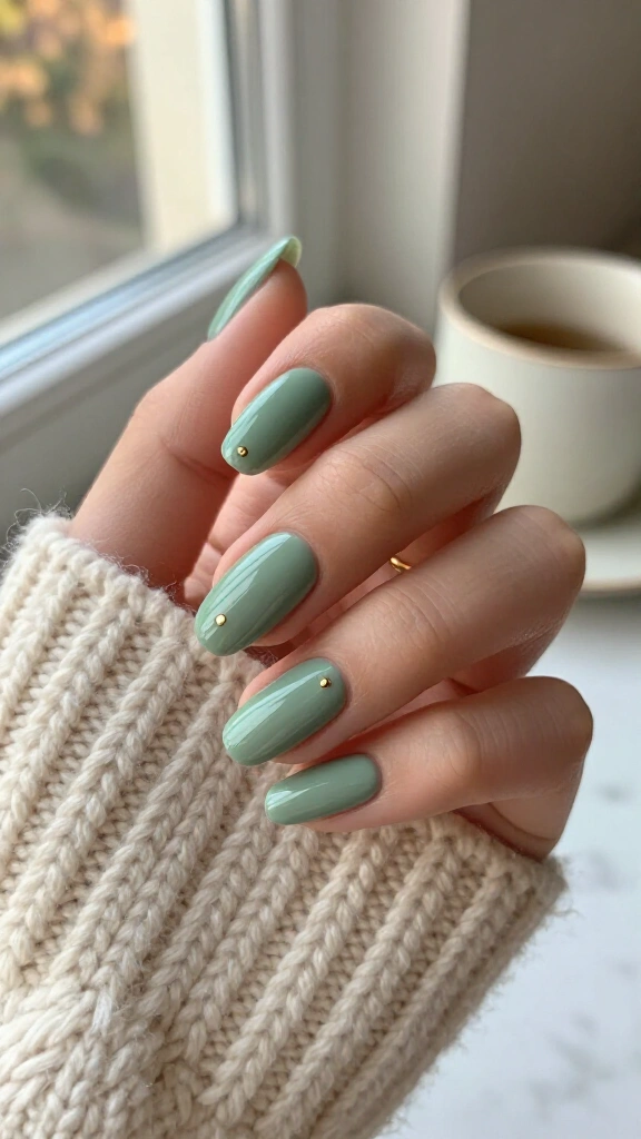 Muted Sage Minimalist Dots