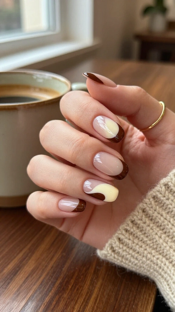 Warm espresso and vanilla swirl French
