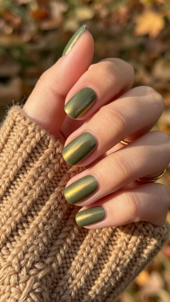 Muted olive chrome