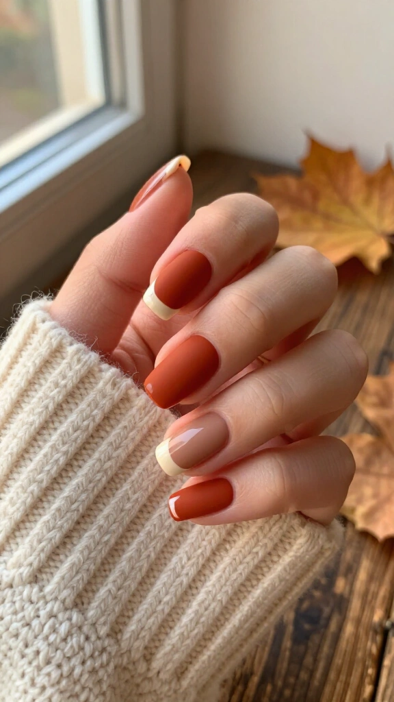 Terracotta matte and gloss mix