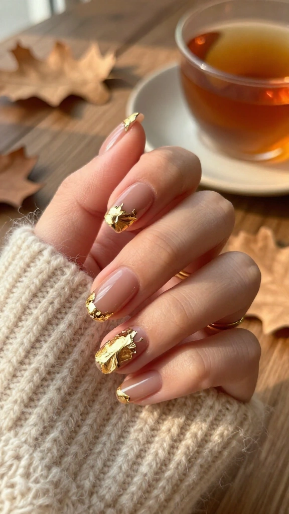 Antique gold foil tips