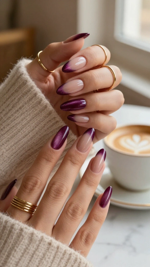 Ombré Velvet Plum