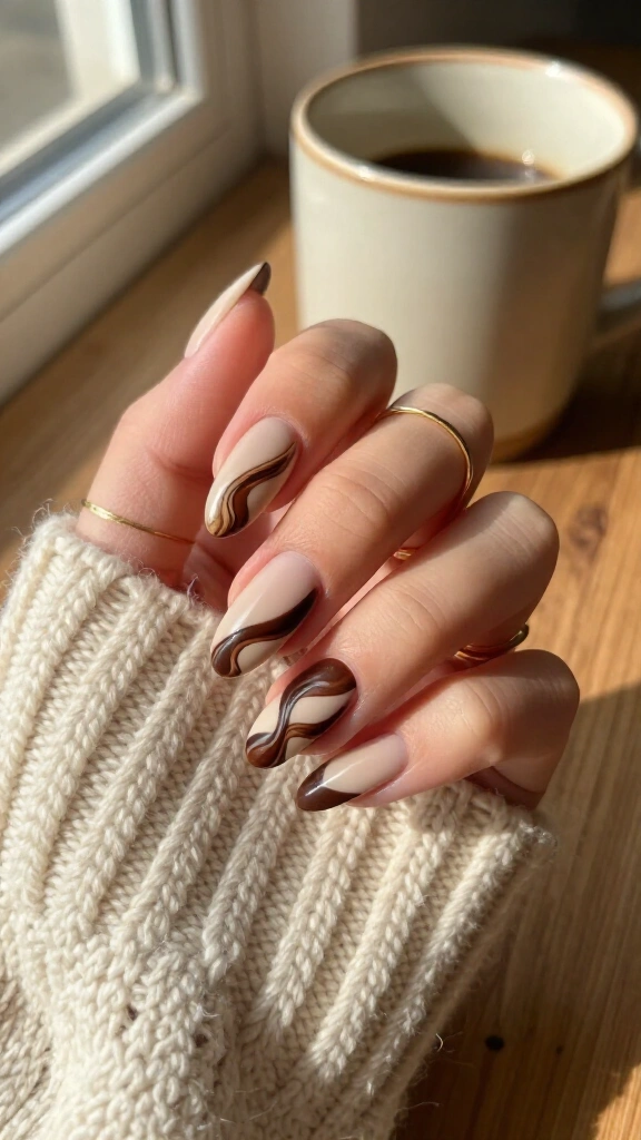 Matte Espresso Swirls