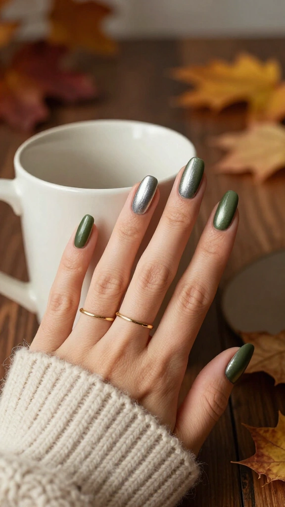 Frosted Olive Chrome