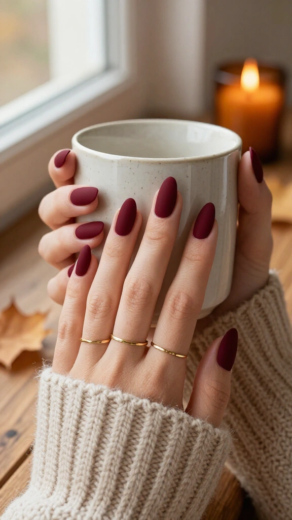 Matte Cranberry Velvet