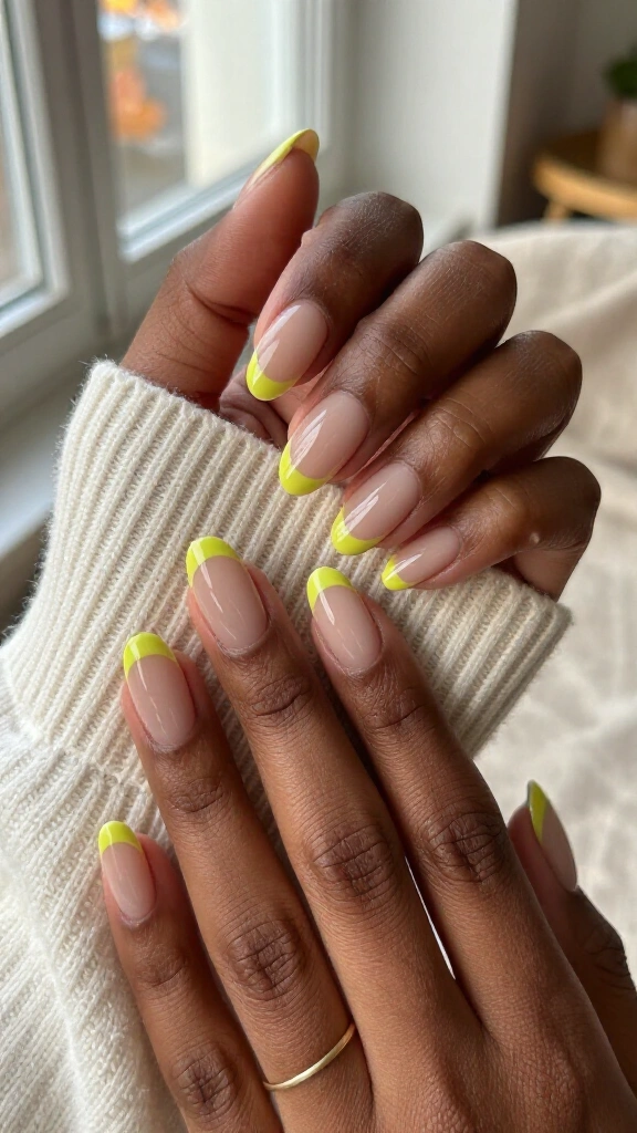 Chartreuse Minimalist Dots