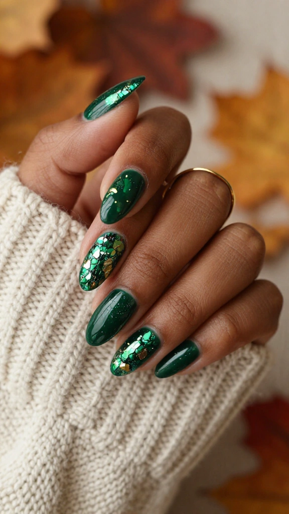 Jewel-Toned Emerald Foil