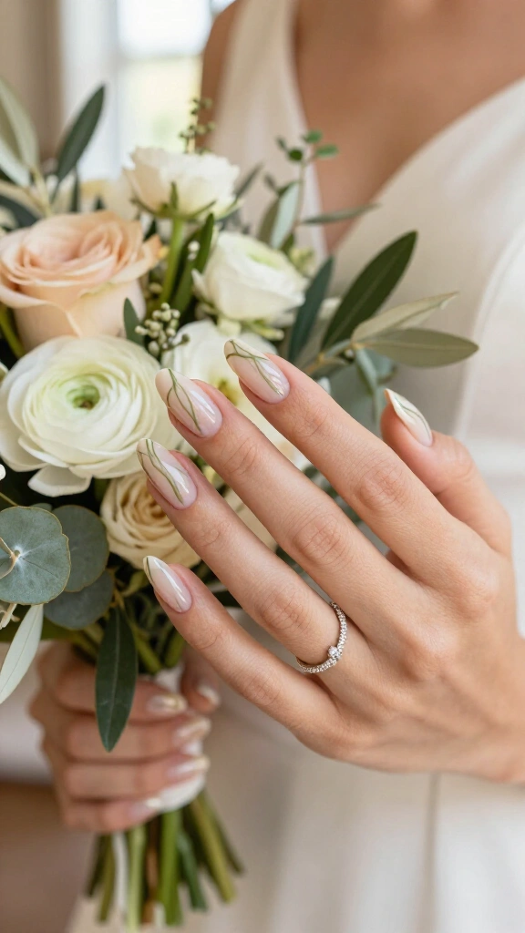 Muted Olive Swirl Accents