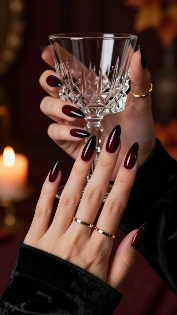 Ultra-Dark Wine Stiletto