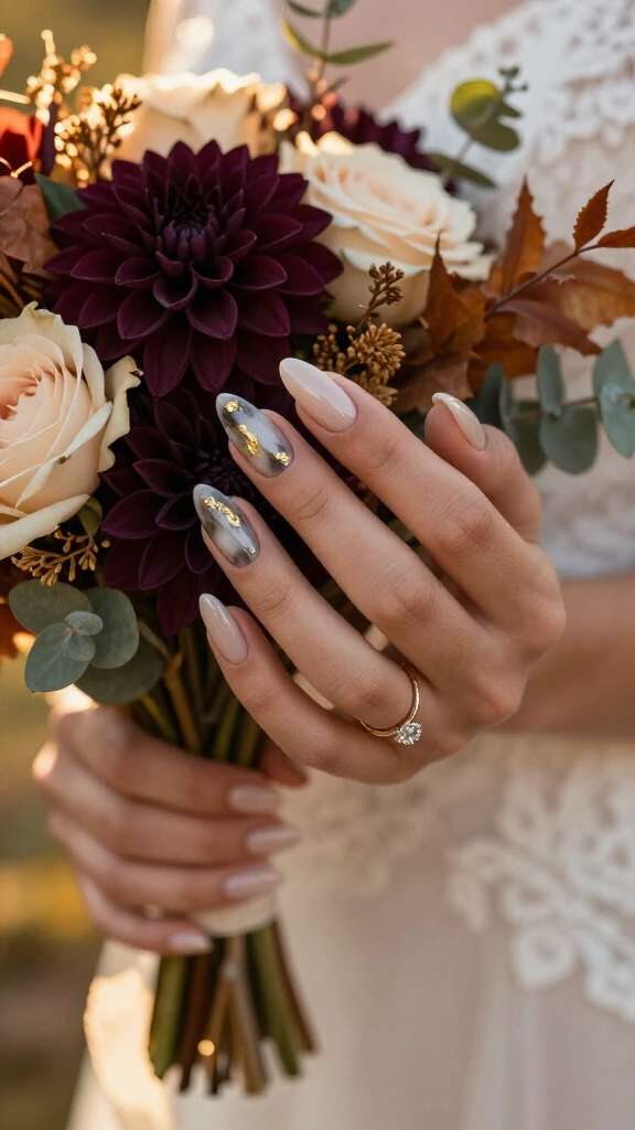 Smoky Quartz Marbled Accents