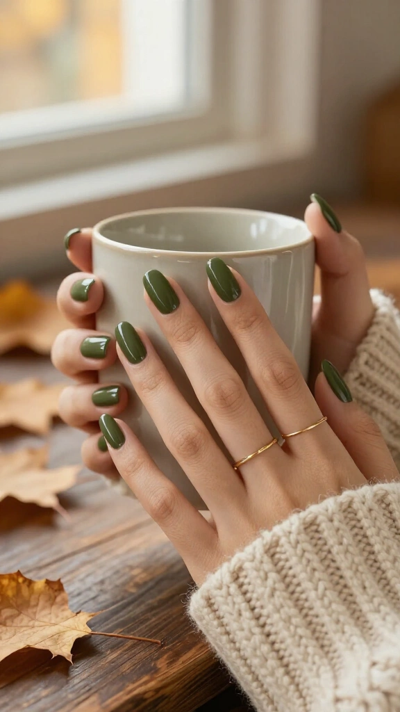 Moody Olive Green
