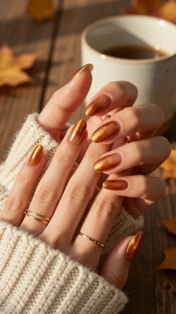 Glazed Cinnamon Donut Nails