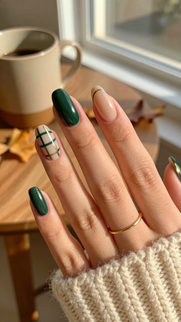 Plaid Negative Space Lines