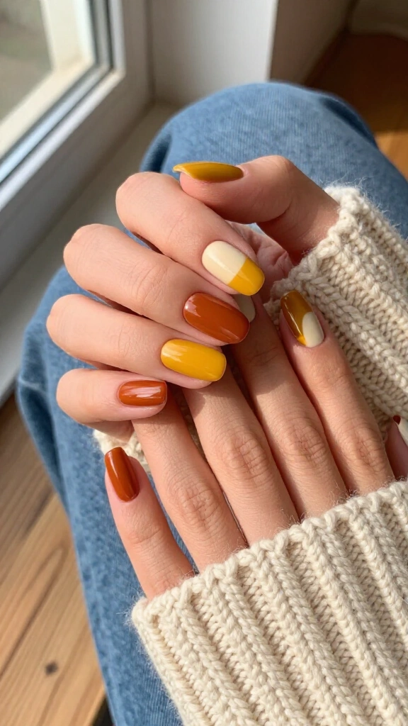 Half-Dip Mustard & Terracotta