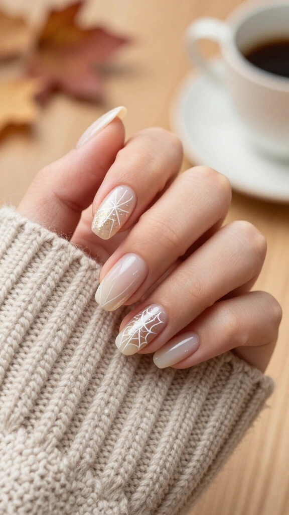 Pearlescent Spiderweb Details