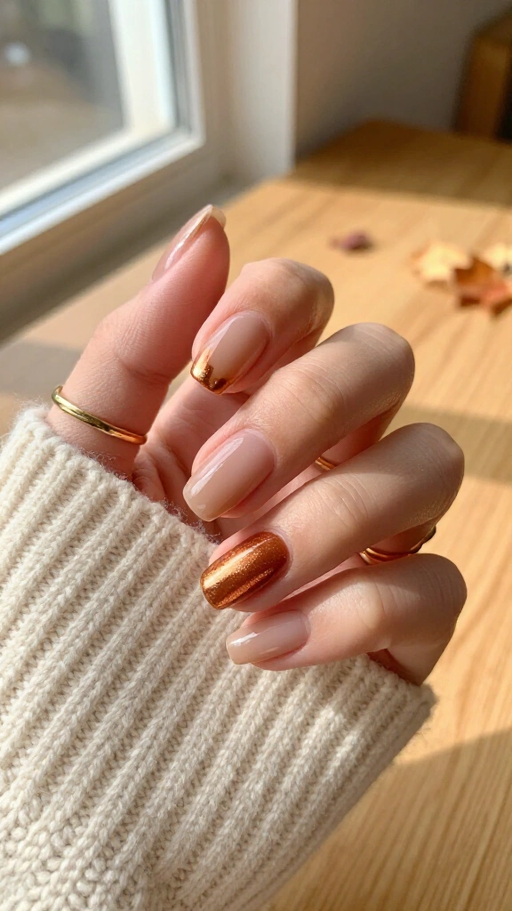 Metallic Copper Dots