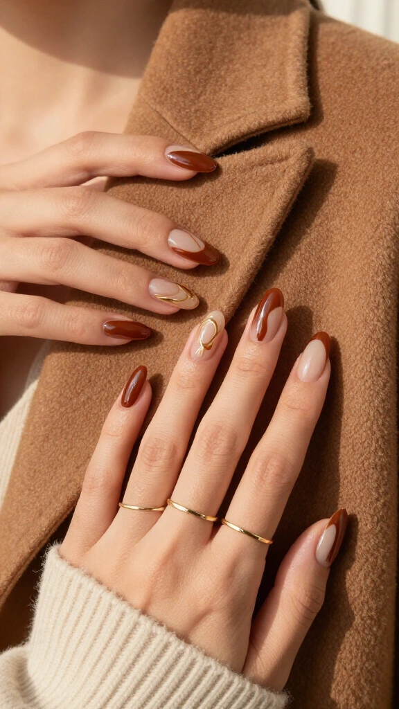 Chestnut Swirl Accents