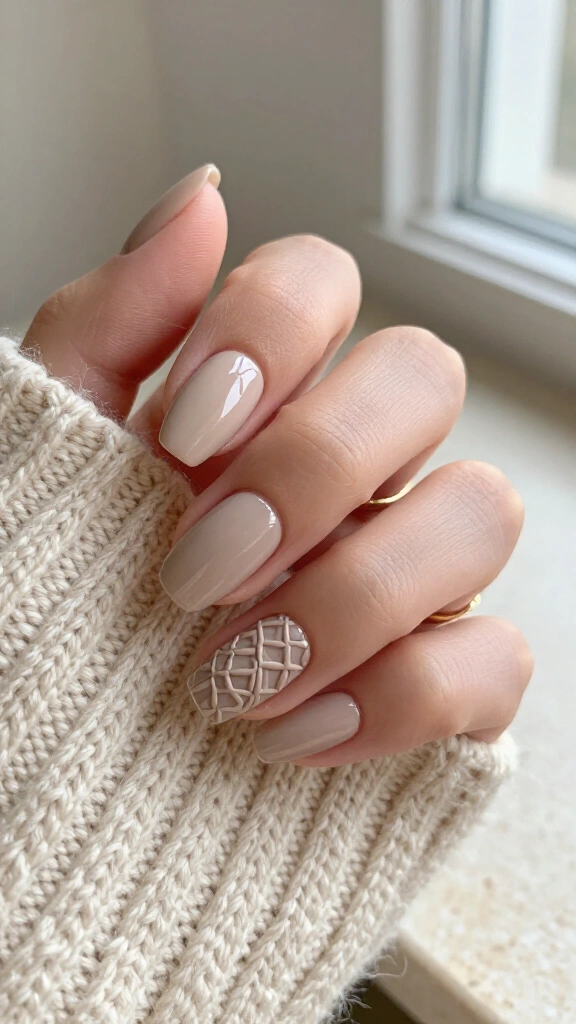 Raw Linen Textured Accent