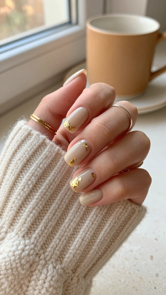 Milky Chai with Delicate Gold Foil