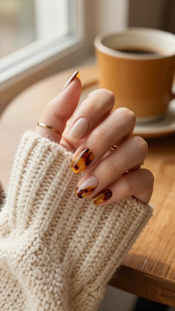 Tortoiseshell accent tips