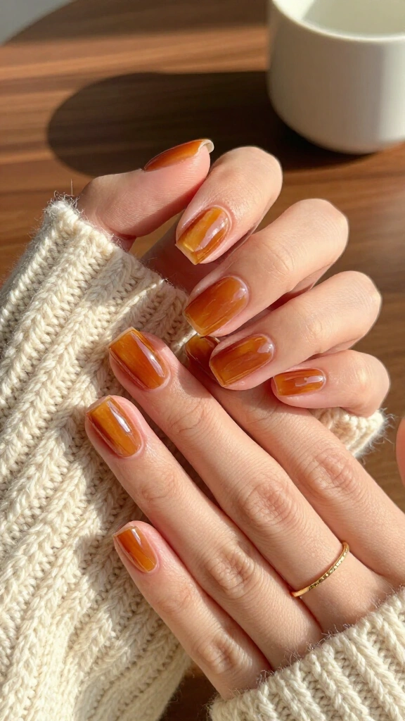 Honey Amber Glass Finish