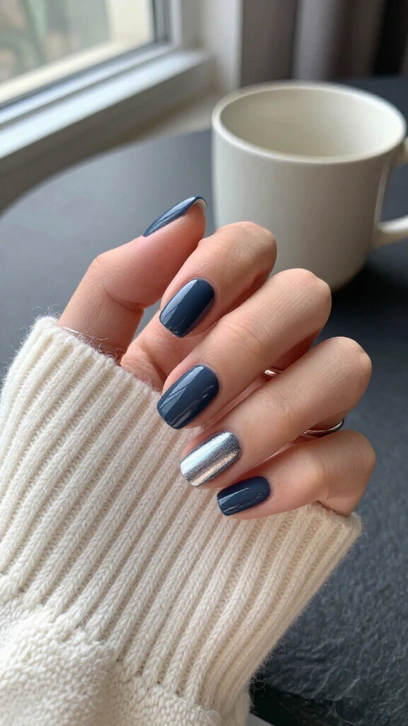 Slate Navy Chrome Tips