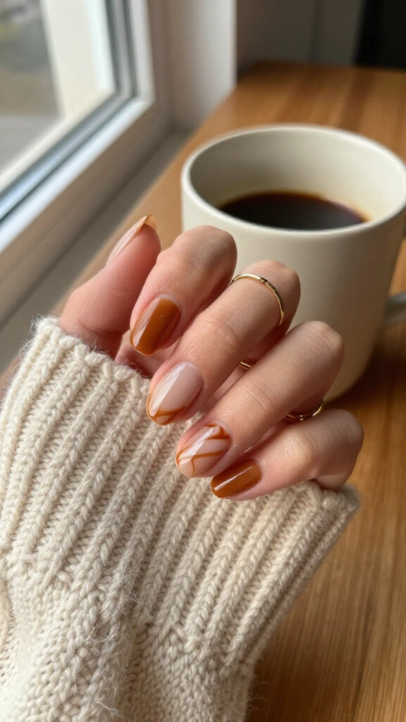 Caramel swirl half-moons