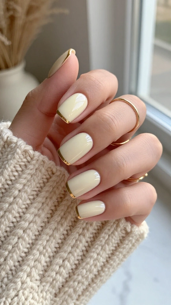 Gilded Edge Cream Squares