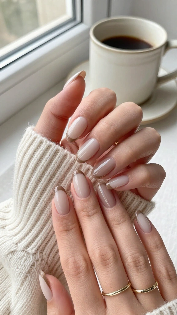 Fine line taupe curves
