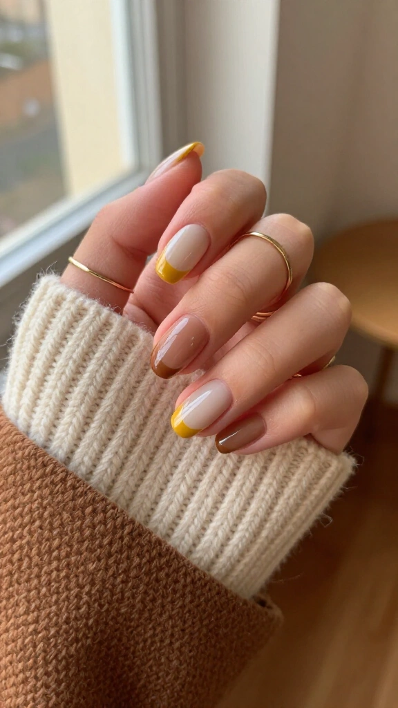 Muted mustard accents