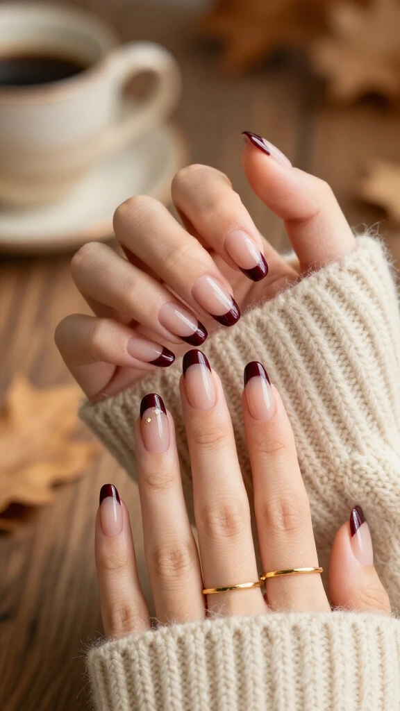 Dark Cherry French Illusion